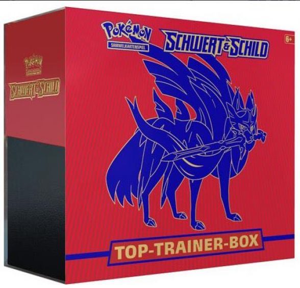 Pokémon - SWSH01 - Schwert und Schild - Zacian - Top-Trainer Box (rot) - deutsch