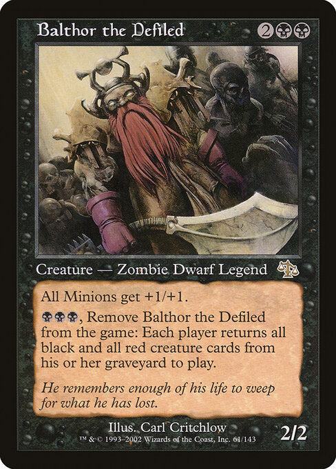 Balthor the Defiled JUD-61 Rare Excellent Englisch