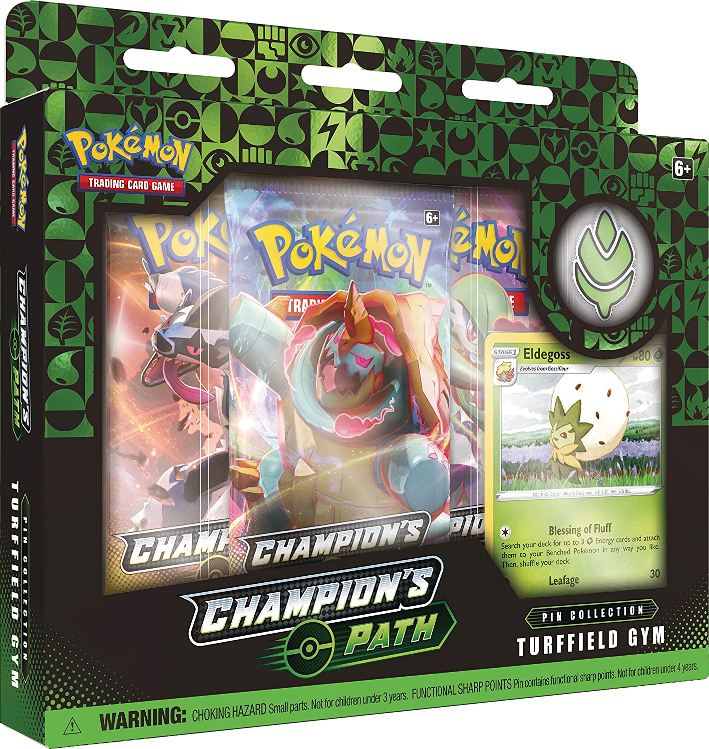 Pokémon SWSH3.5 Champion's Path (Weg des Champs) - Pin Collection Turffield Gym - englisch