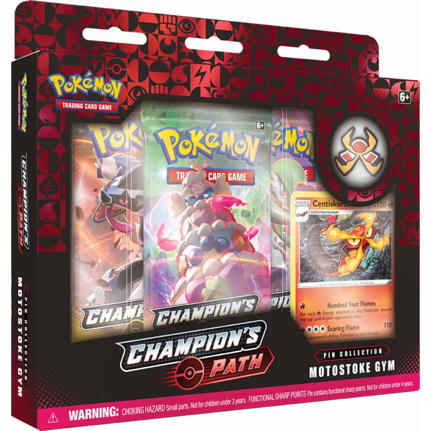 Pokémon SWSH3.5 Champion's Path (Weg des Champs) - Pin Collection Motostoke Gym - englisch