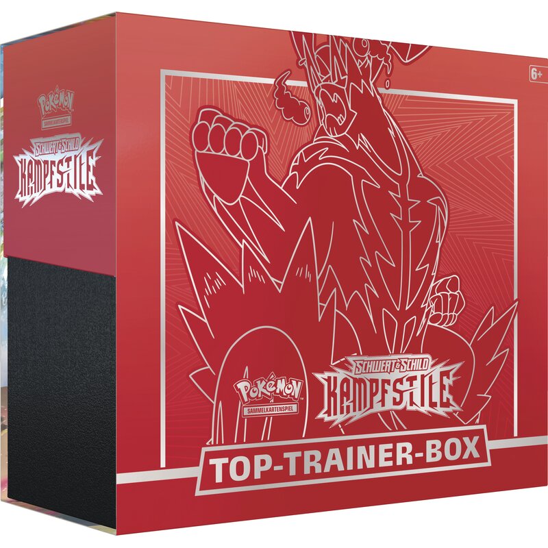 Pokémon SWSH05 - Schwert und Schild - Kampfstile - Top-Trainer Box- Wulaousu (Rot) - deutsch