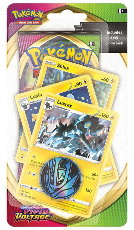 Pokémon SWSH04 Vivid Voltage (Farbenschock) - Premium Checklane Blister Lightning - englisch