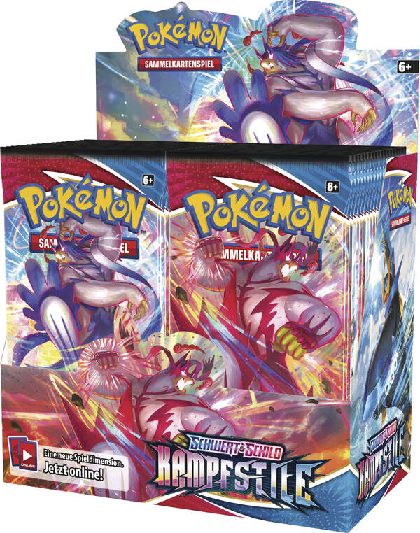 Pokémon SWSH05 - Kampfstile - Booster Display 36 Booster - Schwert und Schild - deutsch