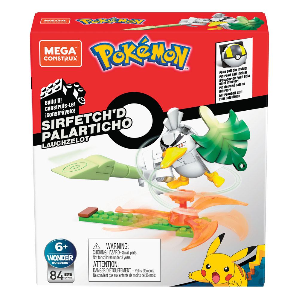 MATTEL Pokémon Mega Construx Medium Lauchzelot 10cm