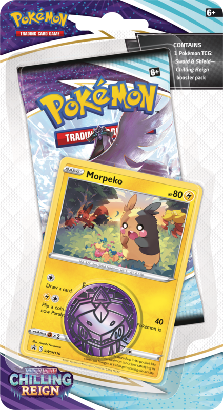 Pokémon SWSH06 - Chilling Reign - 1-Pack Checklane Blisters - Morpeko - englisch