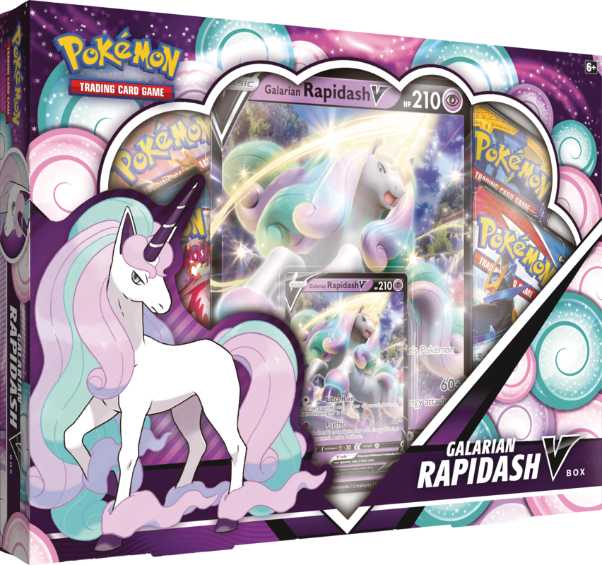 Pokémon - Galarian Rapidash V-Box - englisch