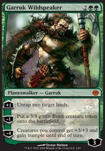 Garruk Wildspeaker DDD-1 Mythic Light Played Englisch Foil