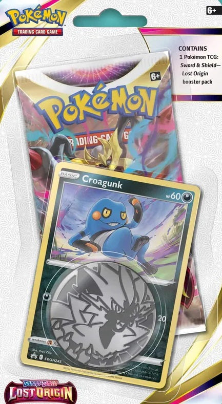 Pokémon SWSH11 Lost Origin - 1-Pack Checklane Blisters - Croagunk - englisch