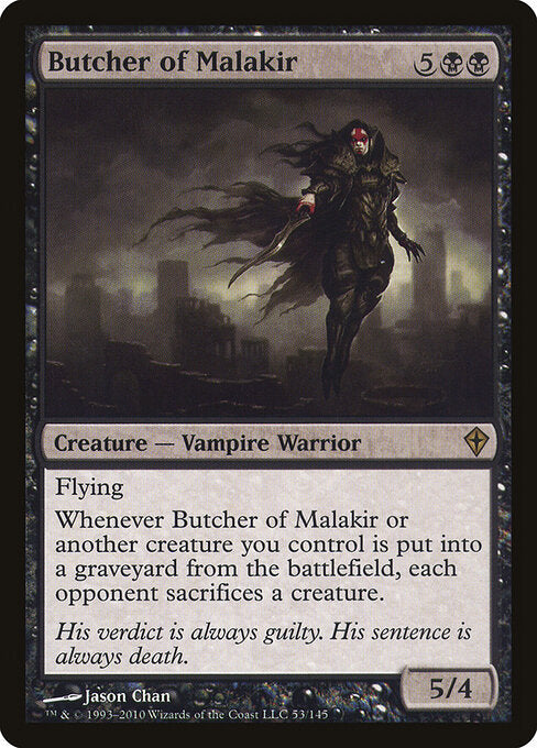 Butcher of Malakir WWK-53 Rare Light Played Englisch Foil