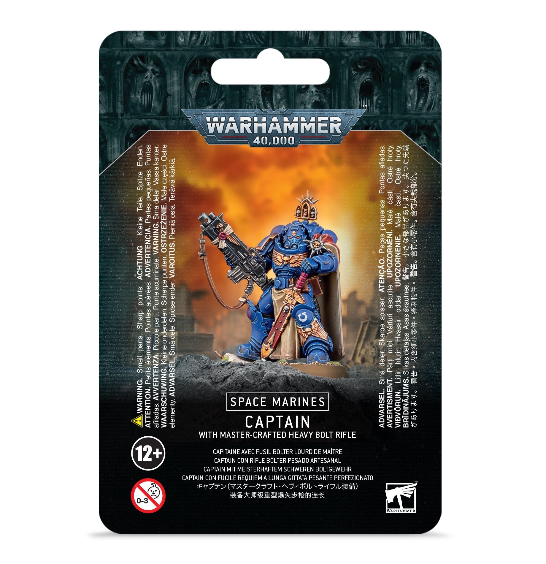 Warhammer 40.000 Space Marines Captain with master-crafted Bolt Rifle