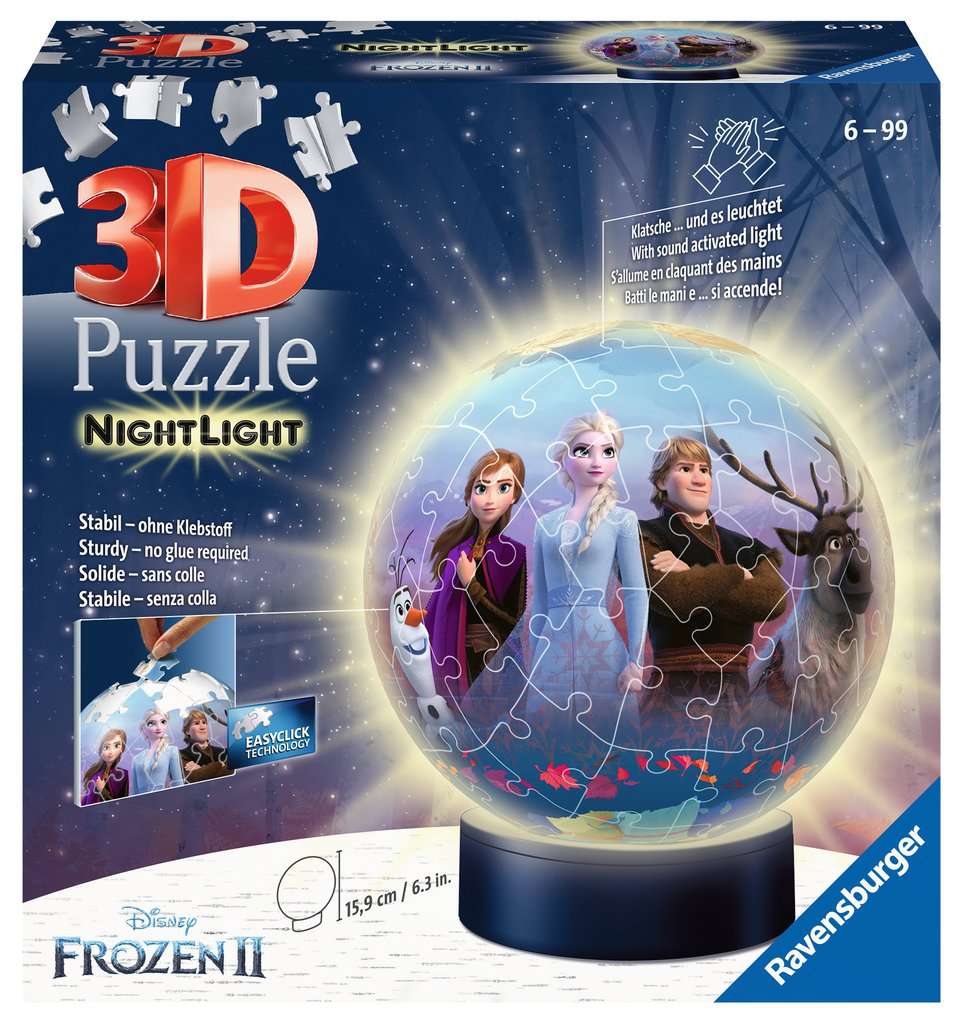 3D Puzzle-Ball - Nachtlicht - Frozen 2