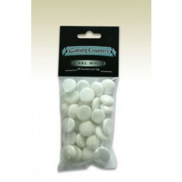 Dragon Shield - Opaque Gaming Counters - Pearl White