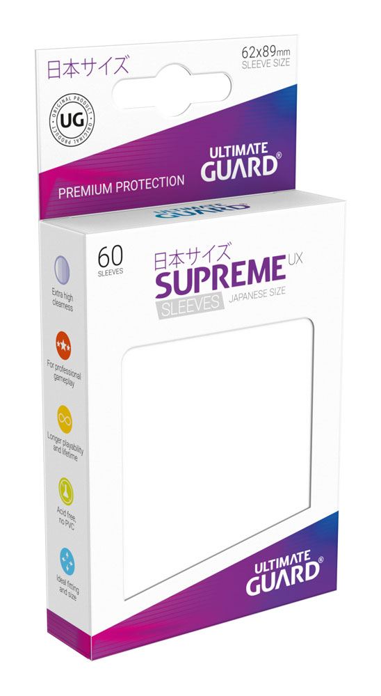 Ultimate Guard Supreme UX Sleeves Japanische Größe Weiß (60)