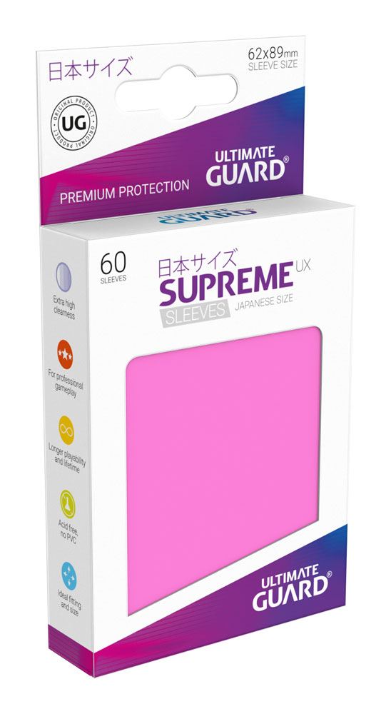 Ultimate Guard Supreme UX Sleeves Japanische Größe Pink (60)
