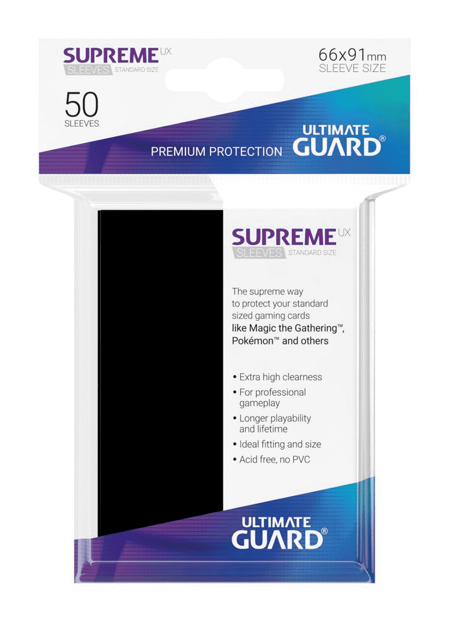 Ultimate Guard Supreme UX Sleeves Standardgröße Black (50)