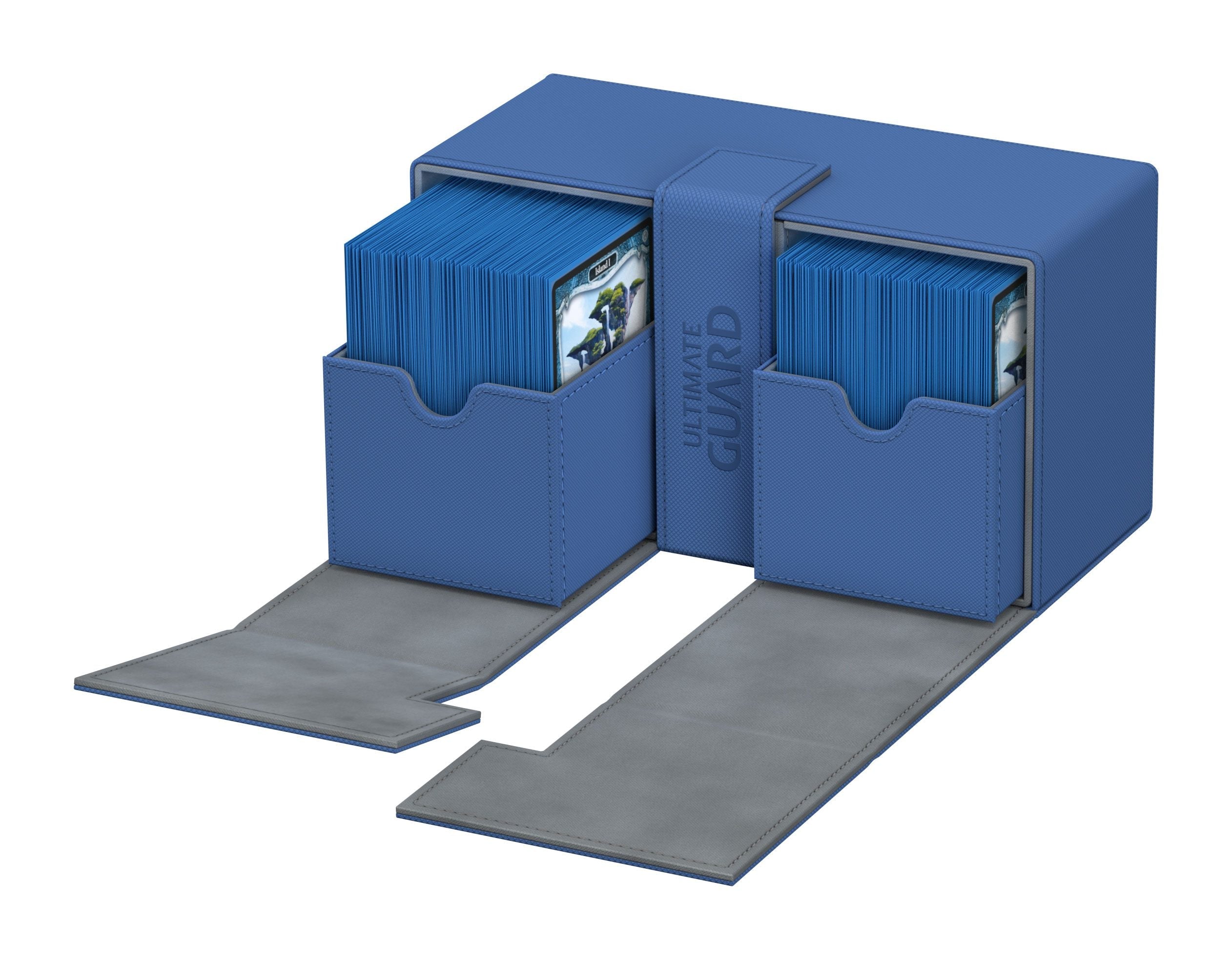 Ultimate Guard Twin Flip'n'Tray 200+ XenoSkin Blau
