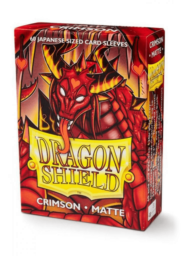 Dragon Shield Small Sleeves - Matte Crimson (60 Sleeves)