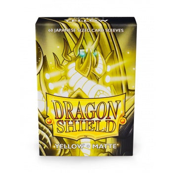 Dragon Shield Small Sleeves - Matte Yellow (60 Sleeves)
