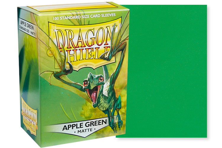 Dragon Shield Standard Size Matte Sleeves - Apple Green (100 Sleeves)