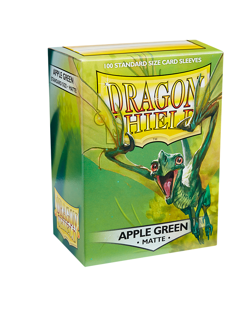 Dragon Shield Standard Size Matte Sleeves - Apple Green (100 Sleeves)