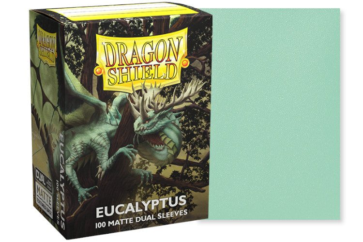 Dragon Shield Standard Size Dual Matte Sleeves - Eucalyptus (100 Sleeves)
