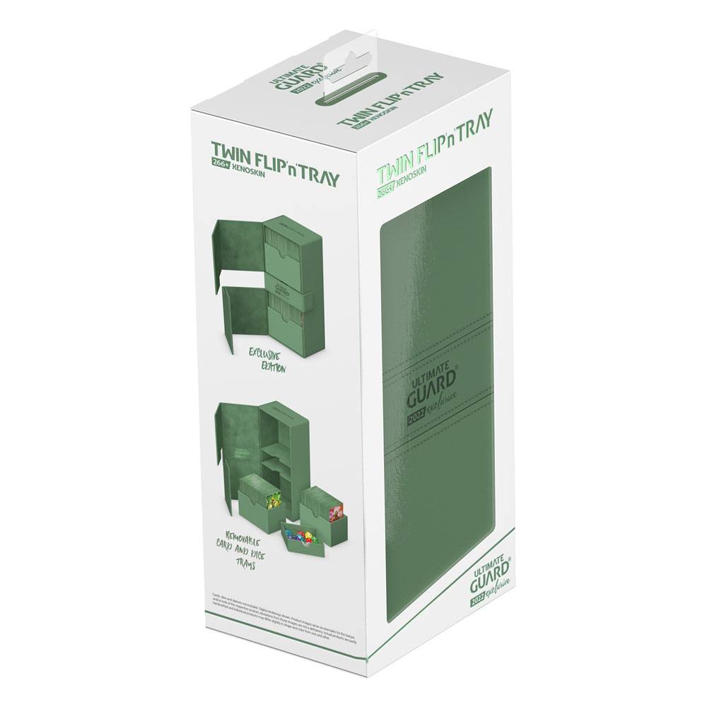 Ultimate Guard Twin Flip`n`Tray 266+ Xenoskin 2022 Exclusive Pastellgrün