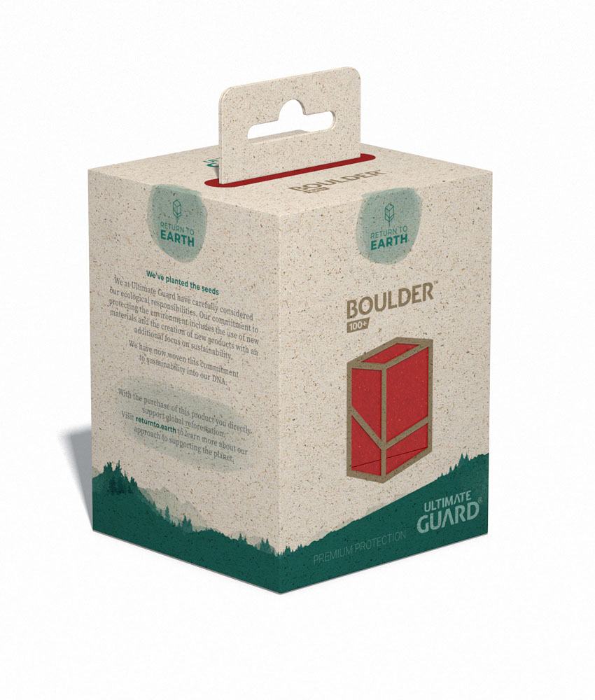 Ultimate Guard Return To Earth Boulder Deck Case 100+ Standardgröße Rot