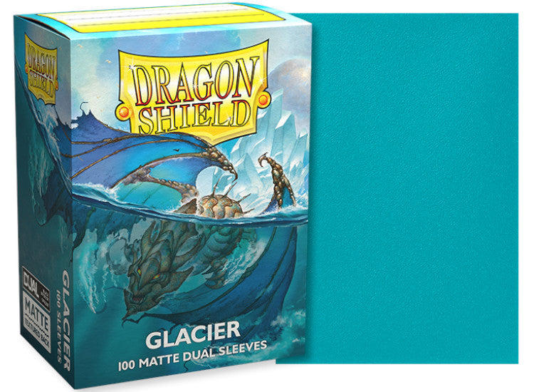 Dragon Shield Standard Size Dual Matte Sleeves - Glacier (100 Sleeves)