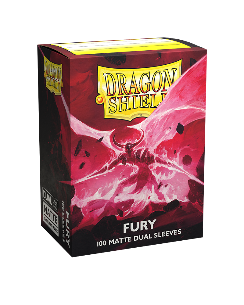 Dragon Shield Standard Size Dual Matte Sleeves - Fury (100 Sleeves)