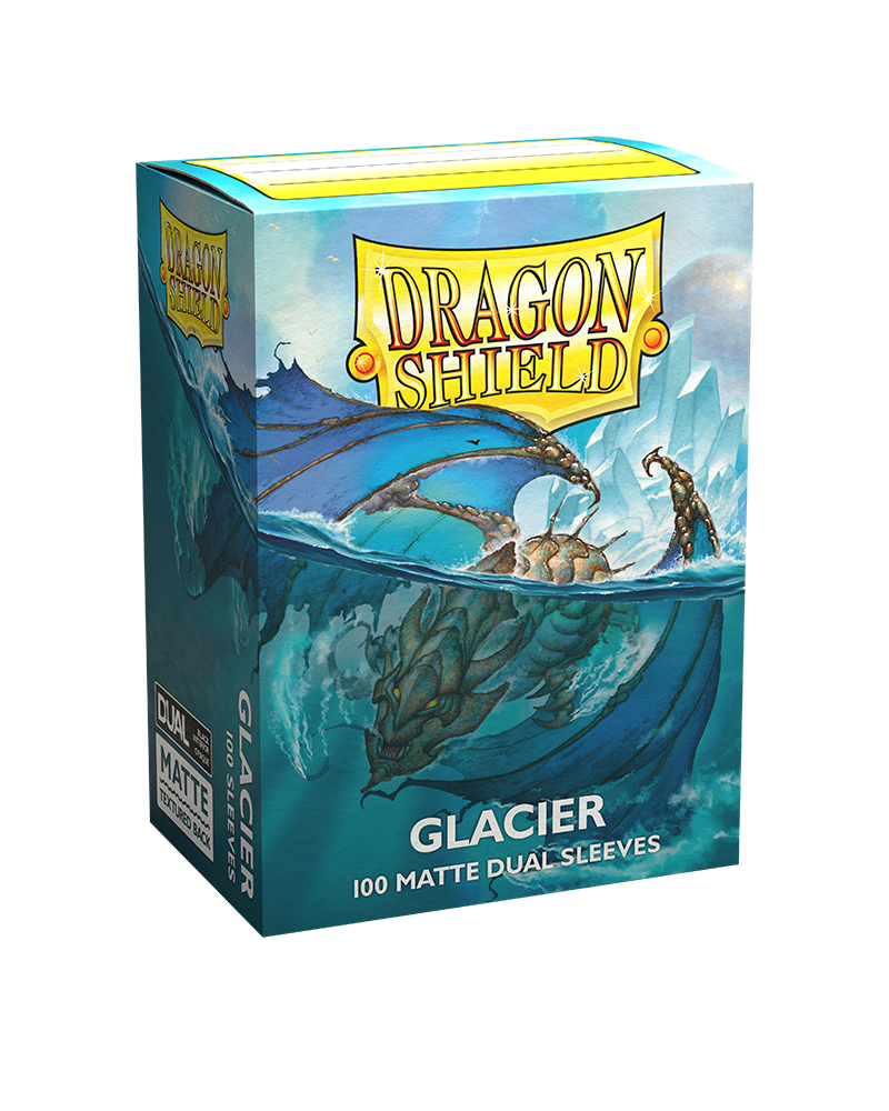 Dragon Shield Standard Size Dual Matte Sleeves - Glacier (100 Sleeves)