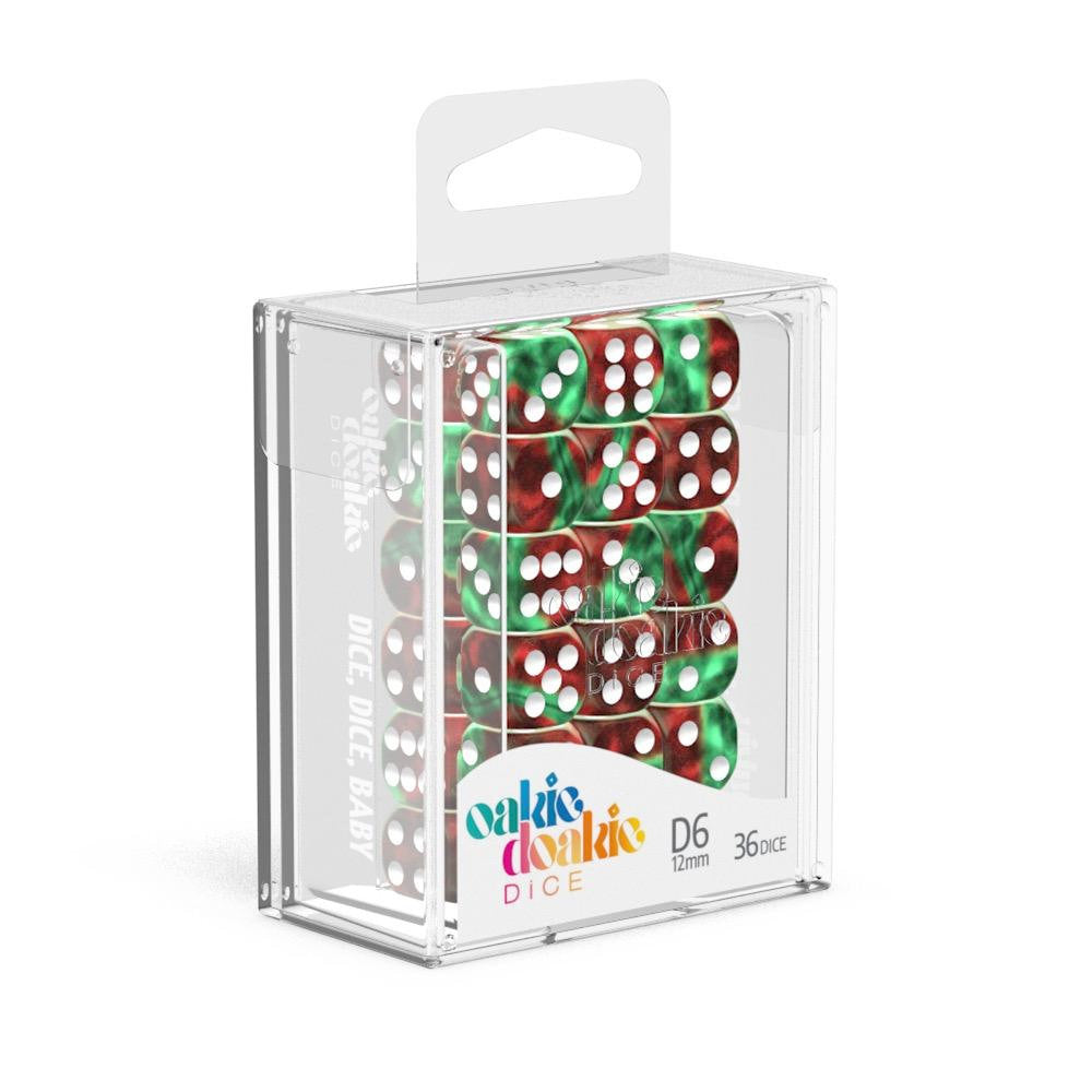 Oakie Doakie Dice W6 Würfel 12 mm Gemidice - Bloody Jungle (36)