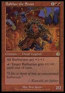Balthor der Beleibte TOR-91 Rare Excellent Englisch Foil