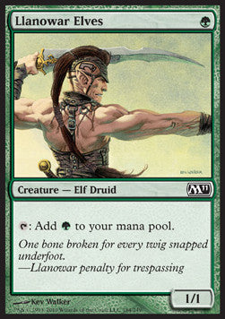 Llanowar Elves M11-184 Common Light Played Englisch