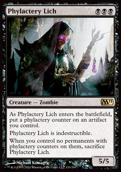 Phylakterion-Lich M11-110 Rare Excellent Deutsch Foil