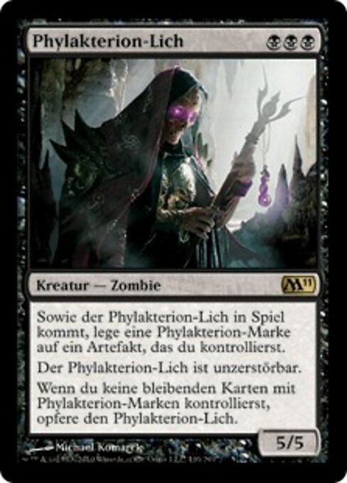 Phylakterion-Lich M11-110 Rare Excellent Deutsch Foil