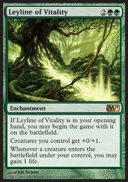 Leyline of Vitality M11-183 Rare Light Played Englisch