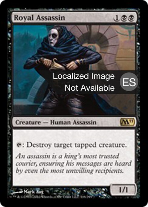 Royal Assassin M11-116 Rare Light Played Spanisch