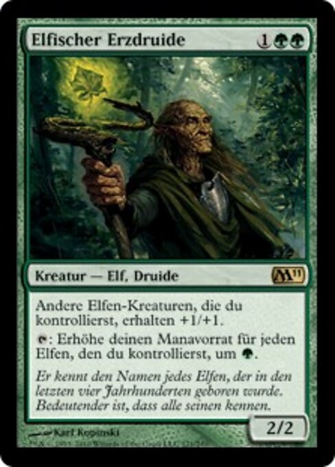 Elfischer Erzdruide M11-171 Rare Played Deutsch