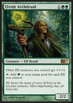 Elvish Archdruid M11-171 Rare Light Played Englisch