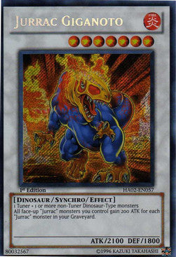 Jurassier-Giganoto HA02-057 Secret Rare Light Played Deutsch 1. Auflage