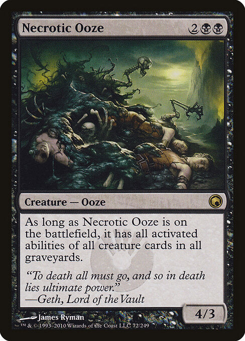 Necrotic Ooze SOM-72 Rare Light Played Englisch