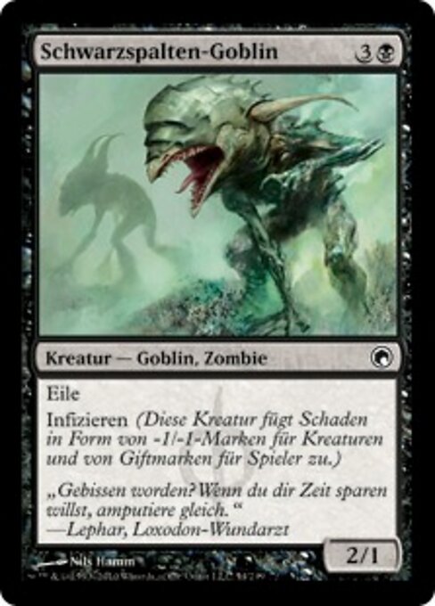 Schwarzspalten-Goblin SOM-54 Common Excellent Deutsch Foil