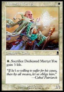 Dedicated Martyr ODY-16 Common Light Played Englisch Foil