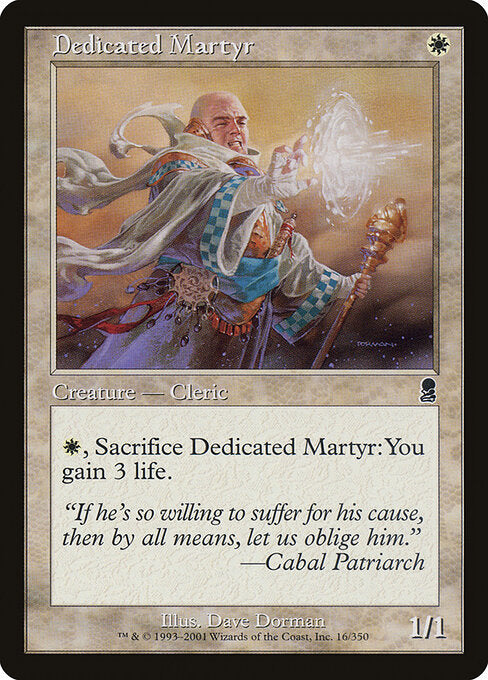 Dedicated Martyr ODY-16 Common Light Played Englisch Foil