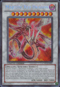 Majestätischer Roter Drache CT07-001 Secret Rare Good Deutsch