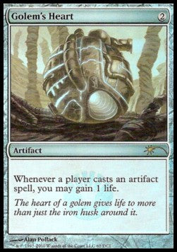 Herz des Golems GW-60 Rare Light Played Deutsch Foil