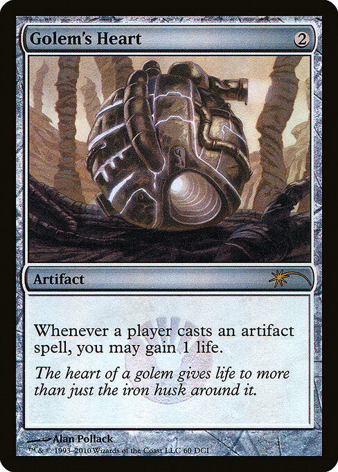 Herz des Golems GW-60 Rare Light Played Deutsch Foil