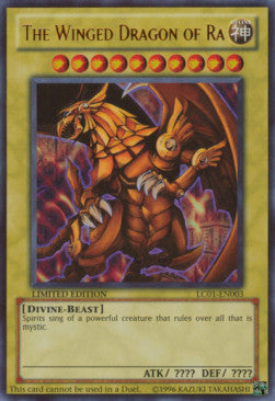 Der geflügelte Drache von Ra LC01-003 Ultra Rare Light Played Deutsch