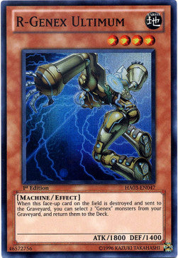 R-Genex-Ultimum HA03-047 Super Rare Light Played Deutsch 1. Auflage