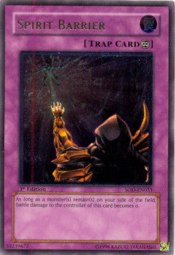 Geisterbarriere SOD-DE051 Ultimate Rare Light Played Deutsch 1. Auflage